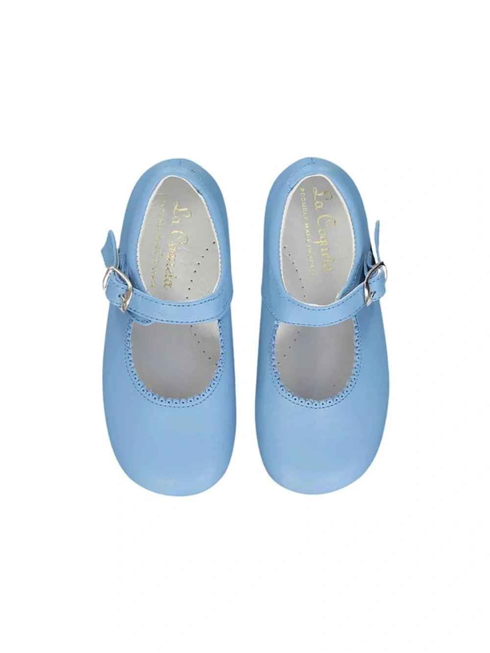 La Coqueta Blue Mary Jane Kids Shoes 25